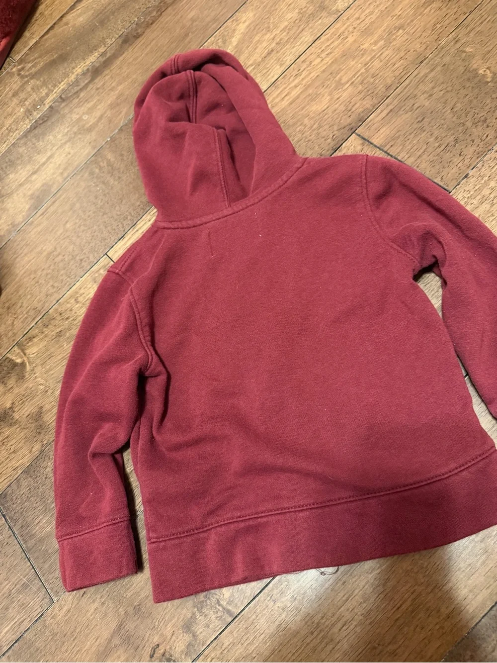 Old Navy Burgundy Full‑Zip Hooded Sweatshirt